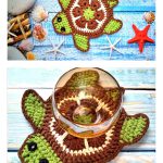 Sea Turtle Coaster Crochet Pattern