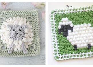 Sheep Granny Square Crochet Patterns