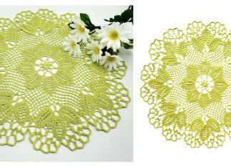 Spring Leaf Doily Free Crochet Pattern and Video Tutorial