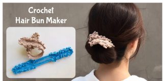 How to Crochet Hair Bun Maker Video Tutorial