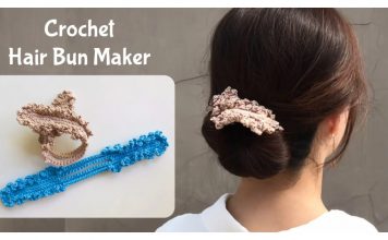 How to Crochet Hair Bun Maker Video Tutorial