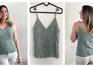 Tulip Square Tank Top Free Crochet Pattern