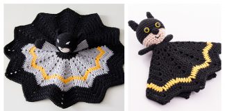 Batman Lovey Security Blanket Free Crochet Pattern