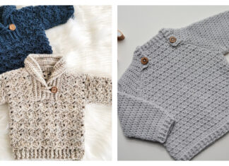 Boy Pullover Sweater Free Crochet Pattern