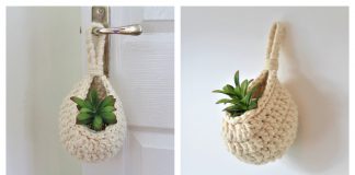 Chunky Hanging Basket Free Crochet Pattern