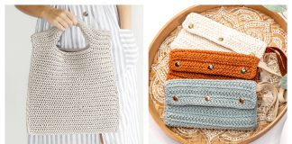 Herringbone Bag Free Crochet Patterns