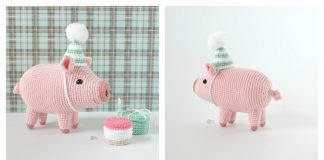 Birthday Piglet Amigurumi Free Crochet Pattern