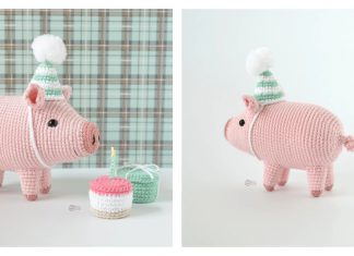 Birthday Piglet Amigurumi Free Crochet Pattern