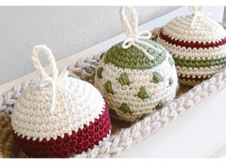 Christmas Ornament Balls Set Free Crochet Pattern