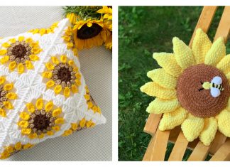 Sunflower Pillow Crochet Patterns