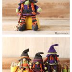 Witch Gnome and Broom Free Crochet Pattern