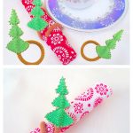 Christmas Tree Napkin Ring Crochet Pattern