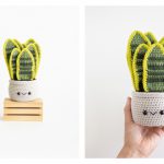 Amigurumi Snake Plant Free Crochet Pattern