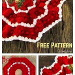 Bobble Stitch Christmas Tree Skirt Free Crochet Pattern