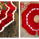 Bobble Stitch Christmas Tree Skirt Free Crochet Pattern