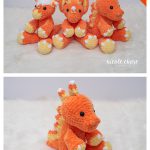 Candy Corn Dinosaurs Free Crochet Pattern