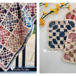 Checkerboard Square Blanket Free Crochet Pattern