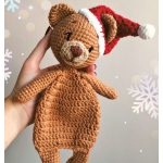 Christmas Bear Lovey Free Crochet Pattern