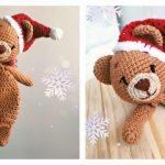 Christmas Bear Lovey Free Crochet Pattern