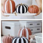 Halloween Striped Pumpkins Crochet Pattern