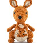 Mama and Baby Kangaroo Amigurumi Crochet Pattern