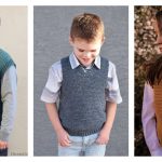 V-Neck Sweater Vest Free Crochet Pattern