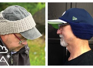 Baseball Cap Earwarmer Crochet Patterns