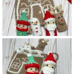 Christmas Finger Puppet Set Free Crochet Pattern
