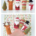 Christmas Finger Puppets Free Crochet Pattern