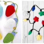 Christmas Lights Garland Free Crochet Pattern
