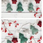 Christmas Tree and Star Garland Free Crochet Pattern