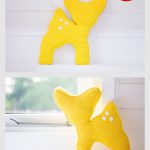 Deer Pillow Free Crochet Pattern
