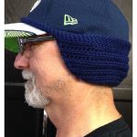 Ear Warmer for Baseball Cap Free Crochet Pattern