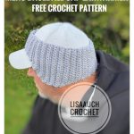 Mens Baseball Cap Earwarmer Free Crochet Pattern