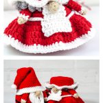 Mrs. Claus Gnome Free Crochet Pattern