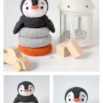 Penguin Stacking Toy Free Crochet Pattern