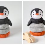 Penguin Stacking Toy Free Crochet Pattern
