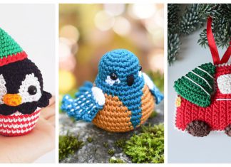 Adorable Christmas Ornament Free Crochet Pattern and Paid