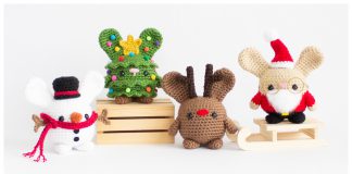 Amigurumi Christmas Bunnies Free Crochet Pattern