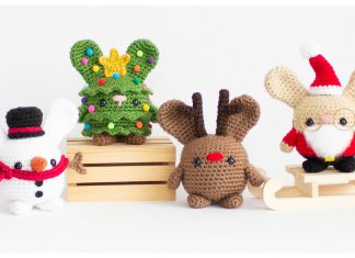 Amigurumi Christmas Bunnies Free Crochet Pattern