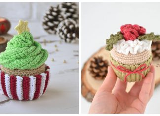 Christmas Cupcake Free Crochet Pattern