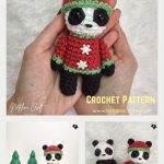 Christmas Panda Free Crochet Pattern