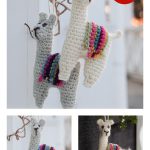 Festive Alpacas Ornament Free Crochet Pattern