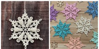 Frosty Tails Snowflake Free Crochet Pattern