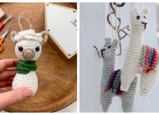 Llama Ornament Free Crochet Pattern