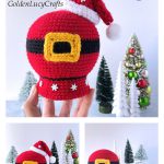 Santa Belly Snow Globe Free Crochet Pattern