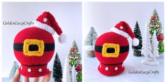 Santa Belly Snow Globe Free Crochet Pattern