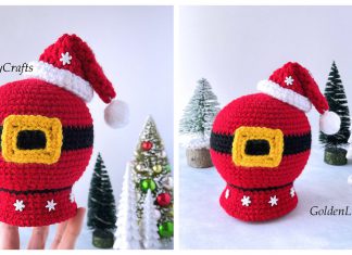 Santa Belly Snow Globe Free Crochet Pattern