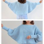Bat Wing Sweater Free Crochet Pattern and Video Tutorial