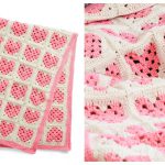 Heart Granny Square Scrapghan Blanket Free Crochet Pattern